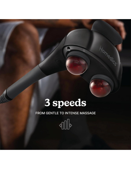 Masajeador de Espalda HoMedics HHP-385H con Calor y Nodos Duales