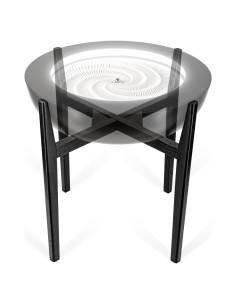 Soporte de Madera Maciza Homedics para Mesa de Arena 53cm Nogal