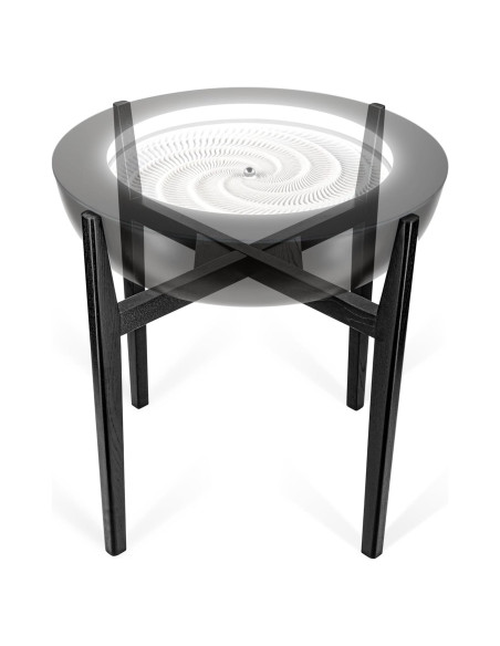 Soporte de Madera Maciza Homedics para Mesa de Arena 53cm Nogal