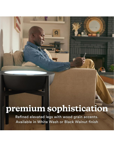 Soporte de Madera Maciza Homedics para Mesa de Arena 53cm Nogal