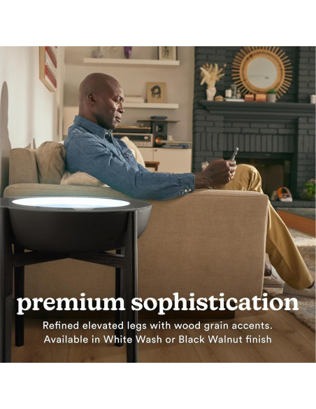 Soporte de Madera Maciza Homedics para Mesa de Arena 53cm Nogal