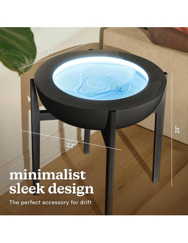 Soporte de Madera Maciza Homedics para Mesa de Arena 53cm Nogal