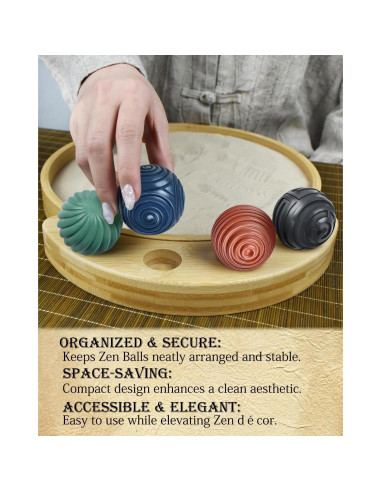 Jardín Zen Japonés Artcome 30cm con Arena y 4 Bolas Zen