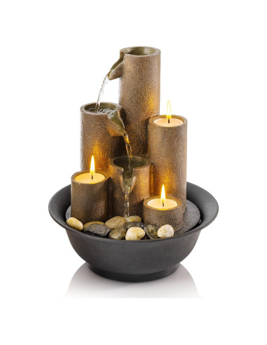 Fuente de Agua de Mesa Interior Alpine WCT202 28 cm 3 Niveles