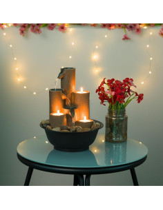 Fuente de Agua de Mesa Interior Alpine WCT202 28 cm 3 Niveles 2