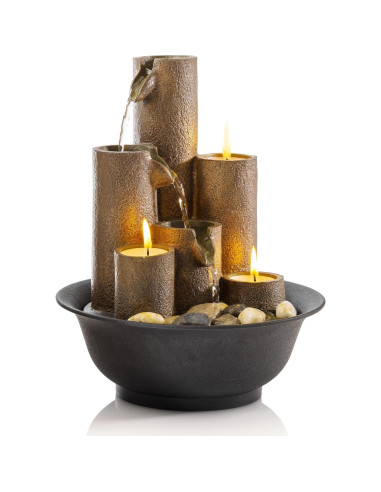 Fuente de Agua de Mesa Interior Alpine WCT202 28 cm 3 Niveles