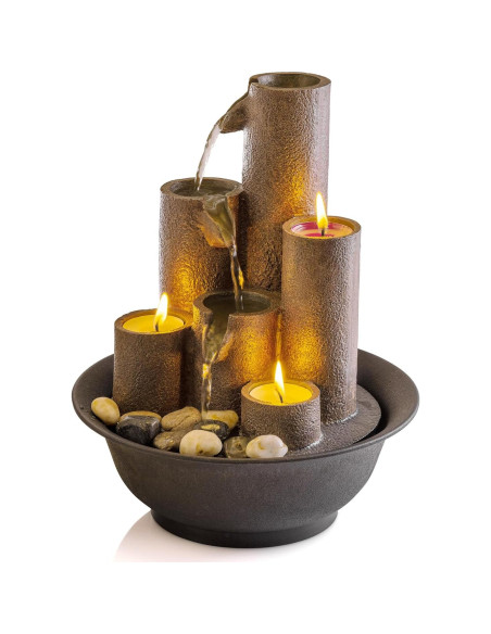 Fuente de Agua de Mesa Interior Alpine WCT202 28 cm 3 Niveles