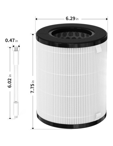 Filtro de Reemplazo HEPA 3-en-1 GoKBNY AP-T20FL para Purificadores HoMedics
