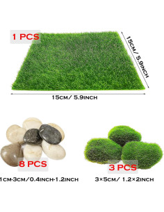 Kit de Mini Jardín Zen 26 Piezas Cayway - Accesorios Decorativos 2