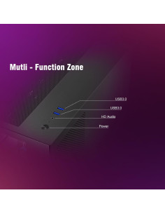 Caja de PC RUIX OV502 Mini-Tower con Ventiladores ARGB 120mm 2