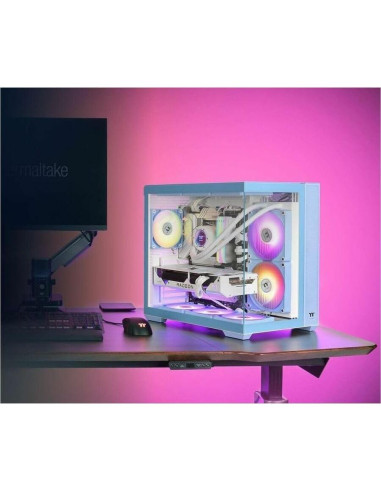 Caja ATX Thermaltake View 380 TG ARGB Azul Hortensia