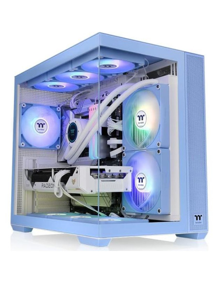 Caja ATX Thermaltake View 380 TG ARGB Azul Hortensia