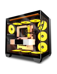 Caja de PC KEDIERS K6 Media Torre 6 Ventiladores ARGB