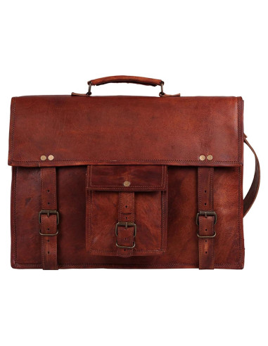 Bolsa Mensajera de Cuero RUSTIC TOWN 14" para Laptop