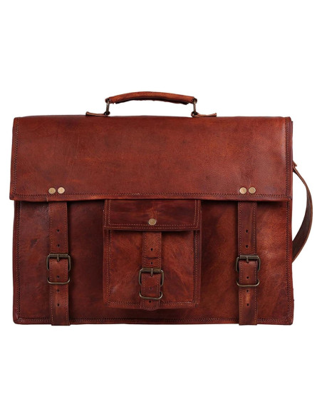Bolsa Mensajera de Cuero RUSTIC TOWN 14" para Laptop