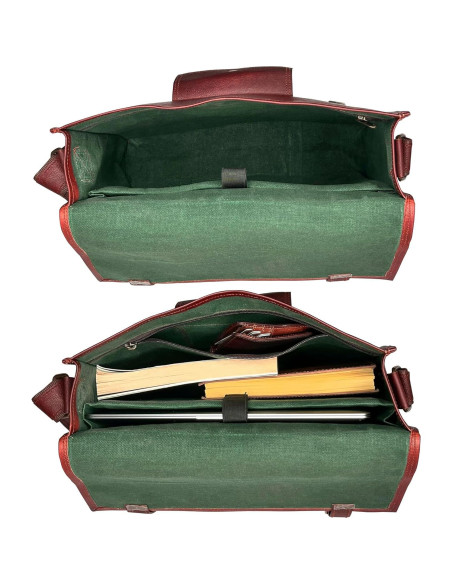 Bolsa Mensajera de Cuero RUSTIC TOWN 14" para Laptop