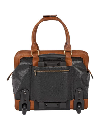 Bolsa de Laptop Rodante JKM & Company para Mujeres - Negro