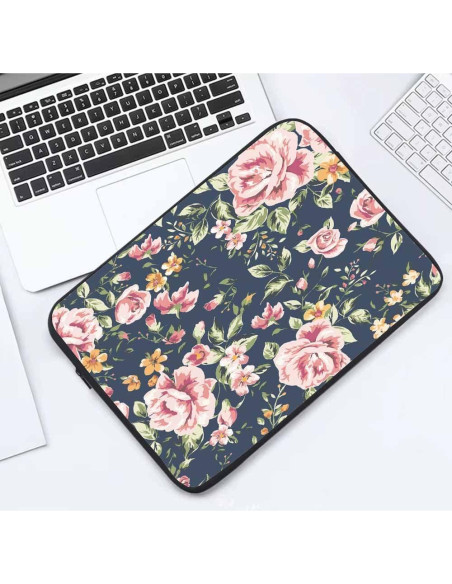 Funda para Laptop 15.6" Nicokee Rosa Vintage Floral