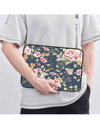 Funda para Laptop 15.6" Nicokee Rosa Vintage Floral