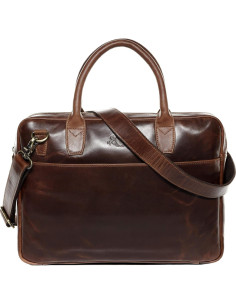 Bolsa para portátil SID & VAIN BOSTON de cuero genuino 43x36cm 2