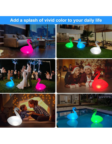 Luces de piscina flotantes Goallim 2 Unidades LED Solar IP68