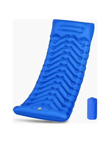 Colchón Inflable Camping SNBBGT XLQD003 190x60cm Bomba Pie