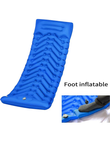 Colchón Inflable Camping SNBBGT XLQD003 190x60cm Bomba Pie