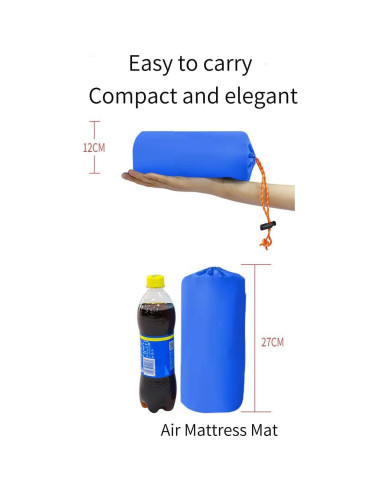 Colchón Inflable Camping SNBBGT XLQD003 190x60cm Bomba Pie