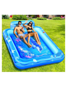Piscina Inflable Sinbyuer para Bronceado 205x152 cm Azul Claro