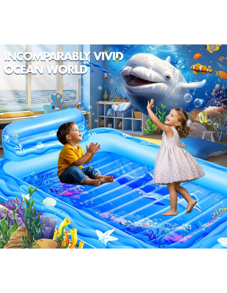 Piscina Inflable Sinbyuer para Bronceado 205x152 cm Azul Claro