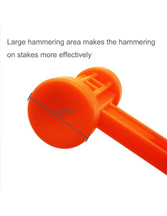 Martillo de Plástico Ligero JIUMEI para Camping 255 mm 2