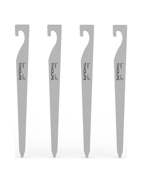 Estacas de Camping de Titanio TIANDLIFE 20cm Alta Resistencia