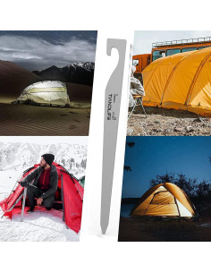 Estacas de Camping de Titanio TIANDLIFE 20cm Alta Resistencia 2