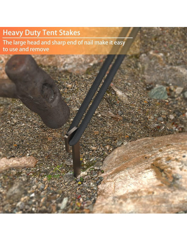 Estacas de Camping de Titanio TIANDLIFE 20cm Alta Resistencia