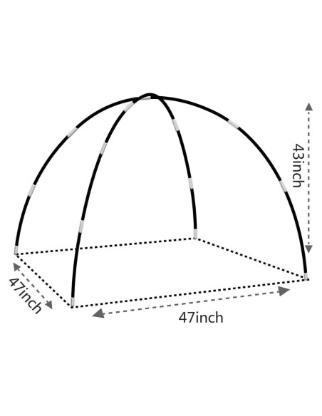 Postes de Reemplazo para Tienda de Niños Mnagant 285 cm Fibra de Vidrio