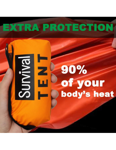 Kit de Supervivencia Genérico - Tienda de Emergencia 2.44x1.52m