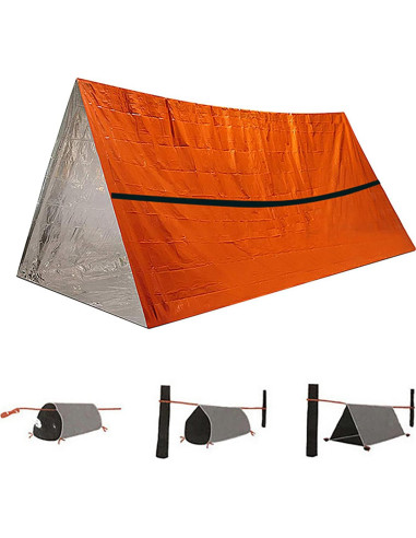 Carpa de Emergencia DZRZVD DZ TENT para 2 Personas Impermeable
