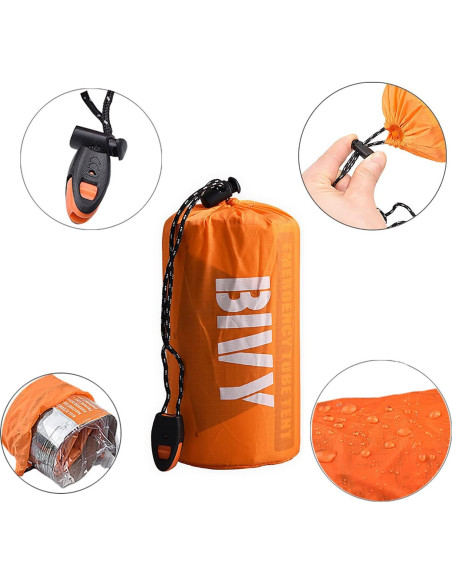 Carpa de Emergencia DZRZVD DZ TENT para 2 Personas Impermeable