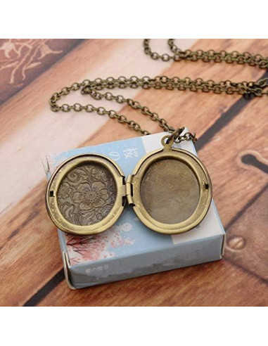 Collar de Medalla Corazón Oro 14k y Plata Colorido para Mujeres