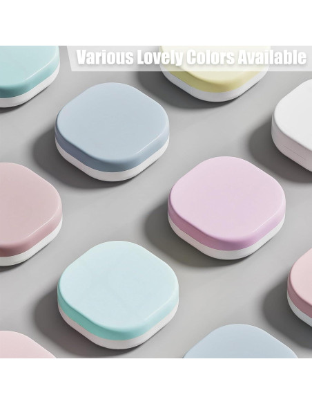 Estuche para Lentes de Contacto Verde Menta con Herramientas