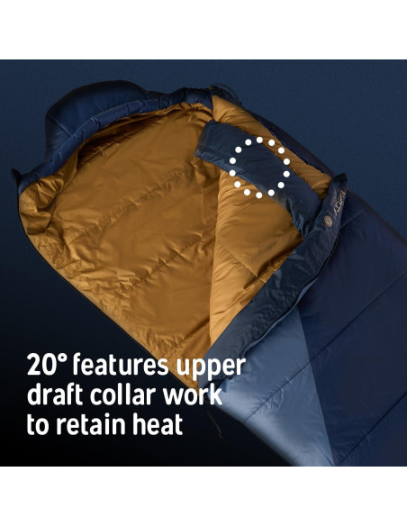 Saco de dormir Kelty Cosmic 20 Synthetic 3 estaciones 1.83 m