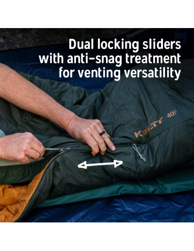 Saco de dormir Kelty Cosmic 20 Synthetic 3 estaciones 1.83 m