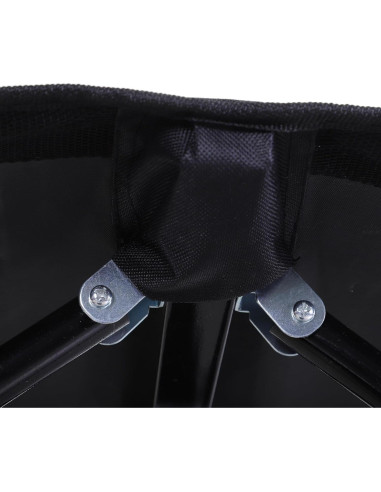 Cama de Camping Plegable Outsunny para 2 Personas Negra 193x125 cm