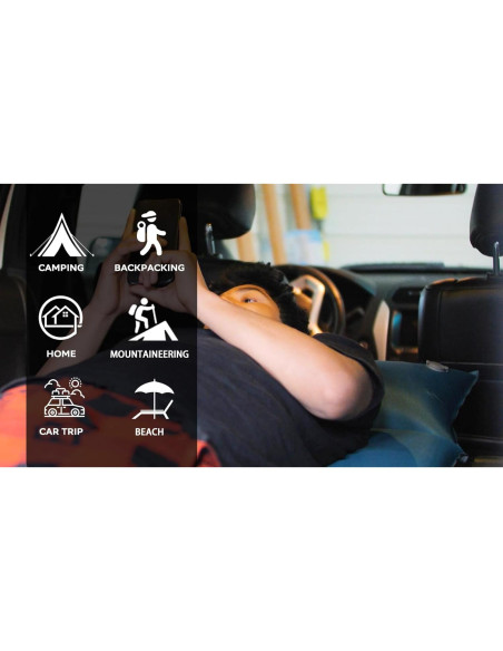 Almohadilla Autoinflable Clostnature 1.5" Azul para Camping