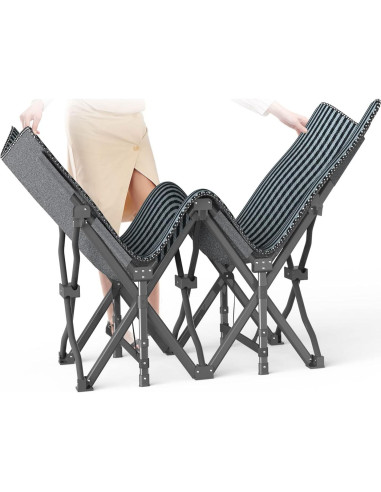 Cama de Camping Plegable ATORPOK con Cojín 204 kg 190.5x68.6 cm