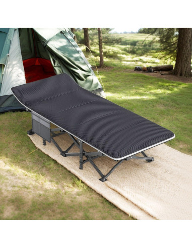 Cama de Camping Plegable ATORPOK con Cojín 204 kg 190.5x68.6 cm