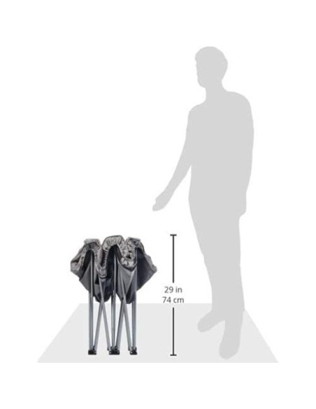 Cama Portátil Extra Larga Regalo My Cot Gris 137x71 cm