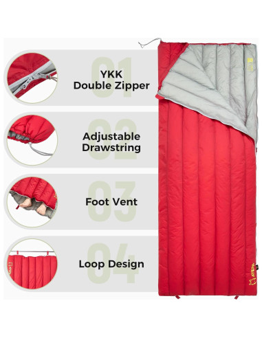 Saco de dormir ATEPA SEATTLE 300 ultraligero 3 estaciones