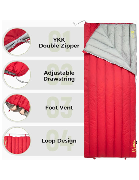 Saco de dormir ATEPA SEATTLE 300 ultraligero 3 estaciones