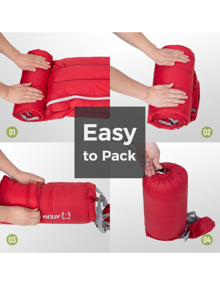 Saco de dormir ATEPA SEATTLE 300 ultraligero 3 estaciones